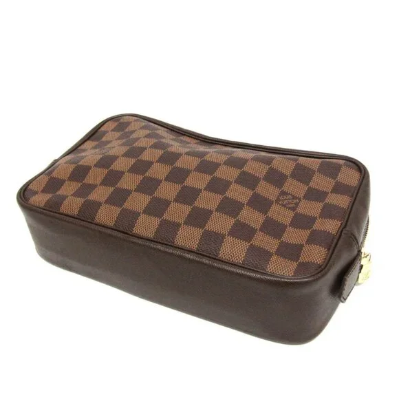 LOUIS VUITTON Authentic Brown Damier Pouch - Picture 2 of 10